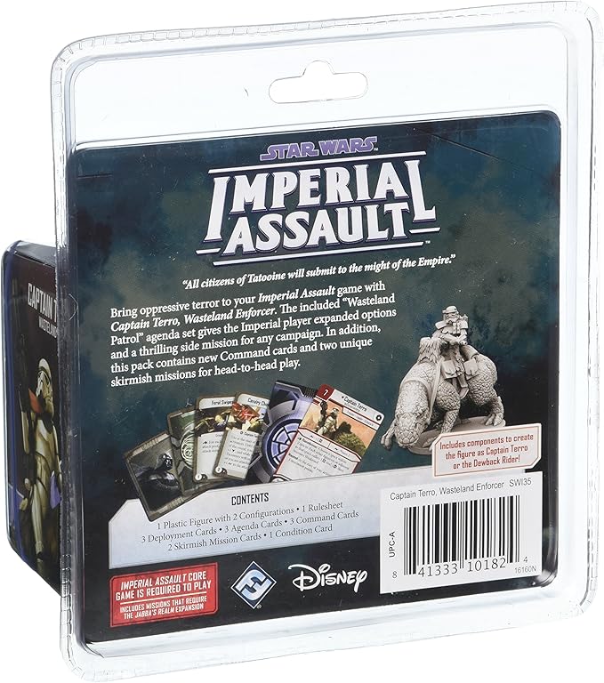 Star Wars Imperial Assault Board Game Captain Terro VILLAIN PACK - Epic Sci-Fi Miniatures Strategy Game for Kids and Adults, Ages 14+, 1-5 Players, 1-2 Hour Playtime, Made by Fantasy Flight Games