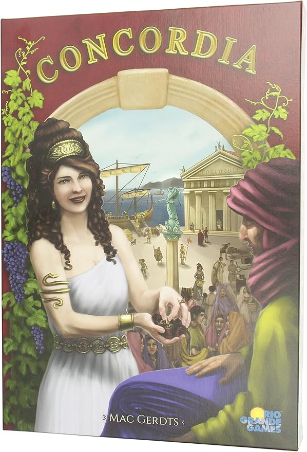 Rio Grande Games: Concordia, Historical Strategy Board Game, Average Play Time 90 Minutes, 2 to 5 Players, for Ages 14 and up
