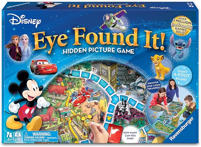 Ravensburger Disney Eye Found It - Hidden Picture Search Board Game - Learning Fun with Disney Favorites - Ages 4+