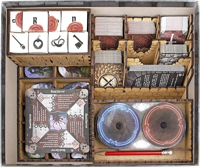 TowerRex Organizer for Gloomhaven Jaws of The Lion Board Game, Storage Insert, Accessories Upgrade