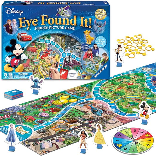 Ravensburger Disney Eye Found It - Hidden Picture Search Board Game - Learning Fun with Disney Favorites - Ages 4+