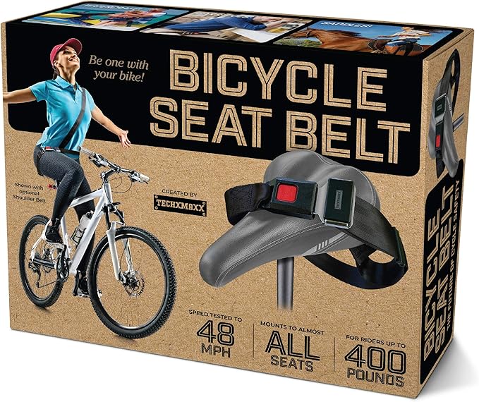 Bicycle Seat Belt Prank Gift Box, Wrap Your Real Present in a Funny Authentic Prank-O Gag Present Box | Novelty Gifting Box for Pranksters