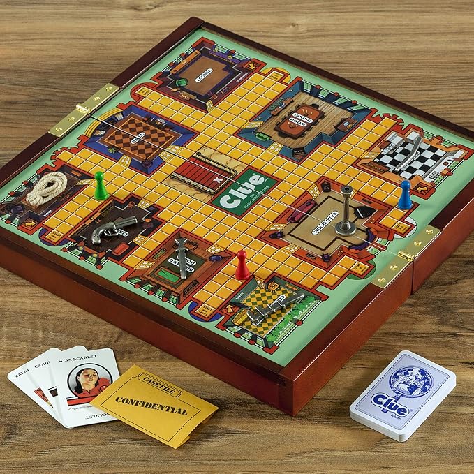 WS Game Company Clue Deluxe Travel Edition