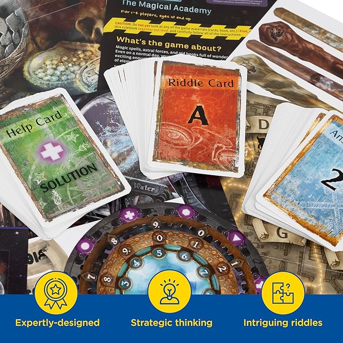EXIT: The Game - The Magical Academy | Escape Room |Co-op Games | 1+ Players | Brainteasers | Wizards | Ages 10+