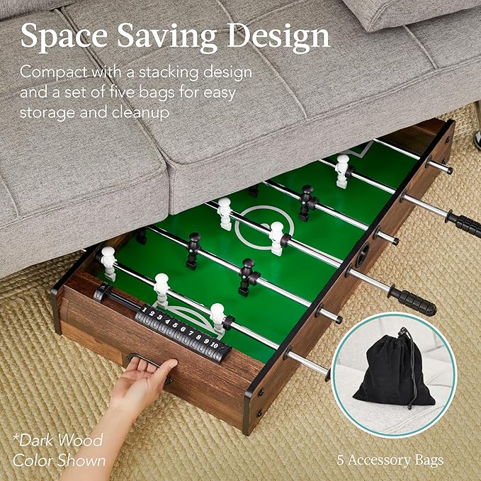 Best Choice Products 11-in-1 Kids Combo Game Table Set for Home, Game Room w/Ping Pong, Foosball, Table Hockey, Chess, Checkers, Shuffleboard, Bowling, 5 Accessory Bags