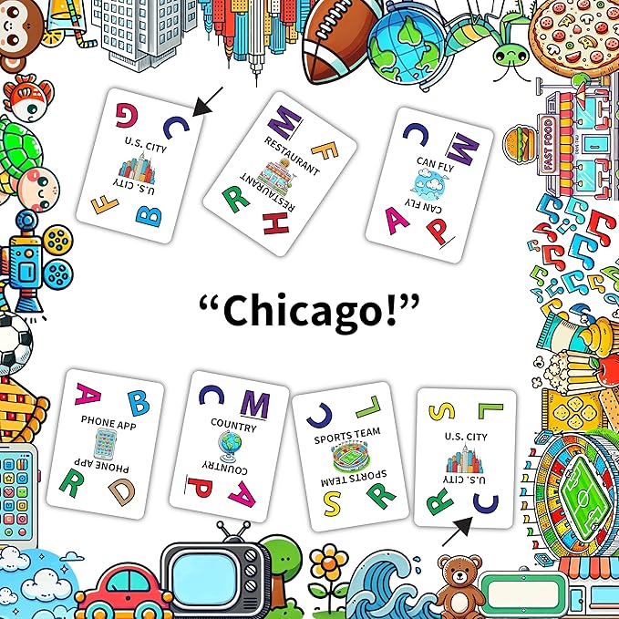 Catchpair Flip, Match, Shout! Fast-Paced Categories Card Game for Adults and Kids 9+ - Games for Adults and Family - Fun Family Games - Word Games