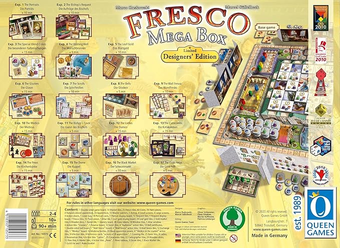 Queen Games Fresco Board Game Mega Box