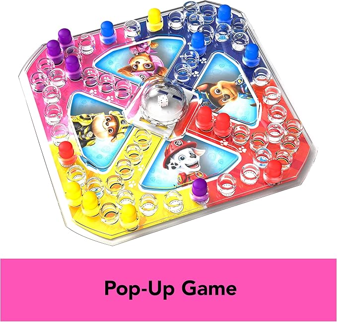 PAW Patrol: The Movie, 4-Game Adventure City Pack Memory Match, Pop-Up, Wooden Dominoes, & Lookout Games, PAW Patrol Toys for Kids Ages 4 and up