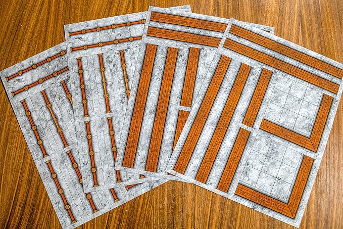 DUNGEON CRAFT: Walls Pack 2D Terrain Set ttrpg