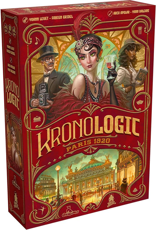 Kronologic Paris 1920 | Strategy Game for Teens and Adults | Murder Mystery Game | Ages 10+ | 1 to 4 Players | 30 Minutes
