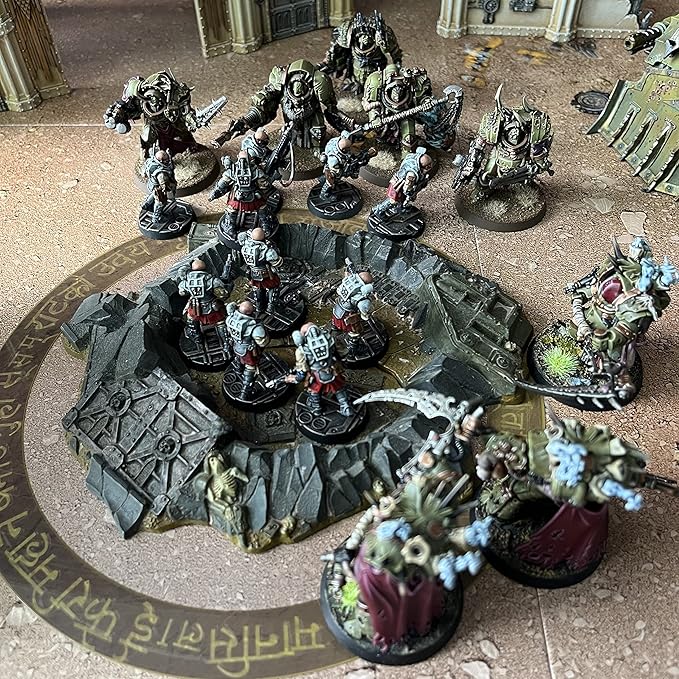Jucoci Objective Point Markers 6PCS Set Objective Marker Compatible with WH40k Wargame (Miniature Not Included)