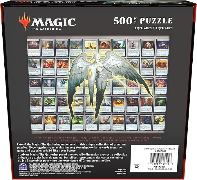 Magic The Gathering, Artifacts 500 Piece Puzzle MTG Puzzles for Adults Jigsaw Puzzles 500 Pieces Adult Puzzles 500 Piece Puzzles for Adults & Kids 12+