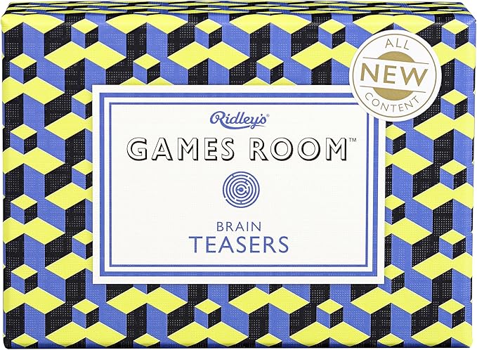 Ridley’s Brain Teasers Second Edition Trivia Card Game – General Knowledge Quiz Game for Kids and Adults – 2+ Players – Includes 140 Unique Questions Cards – Fun Family Game – Makes a Great Gift