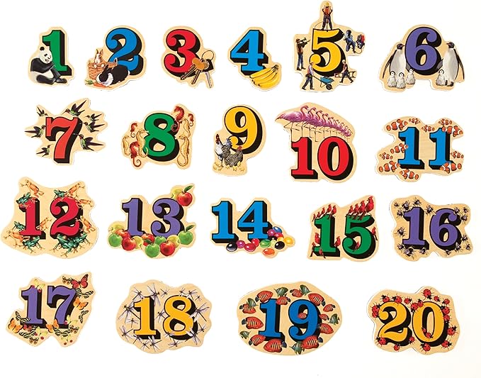 TS Shure by Bendon Numbers Counting 26-Piece Magnafun Educational Wooden Magnets Pre-School Kindergarten Learning 50502