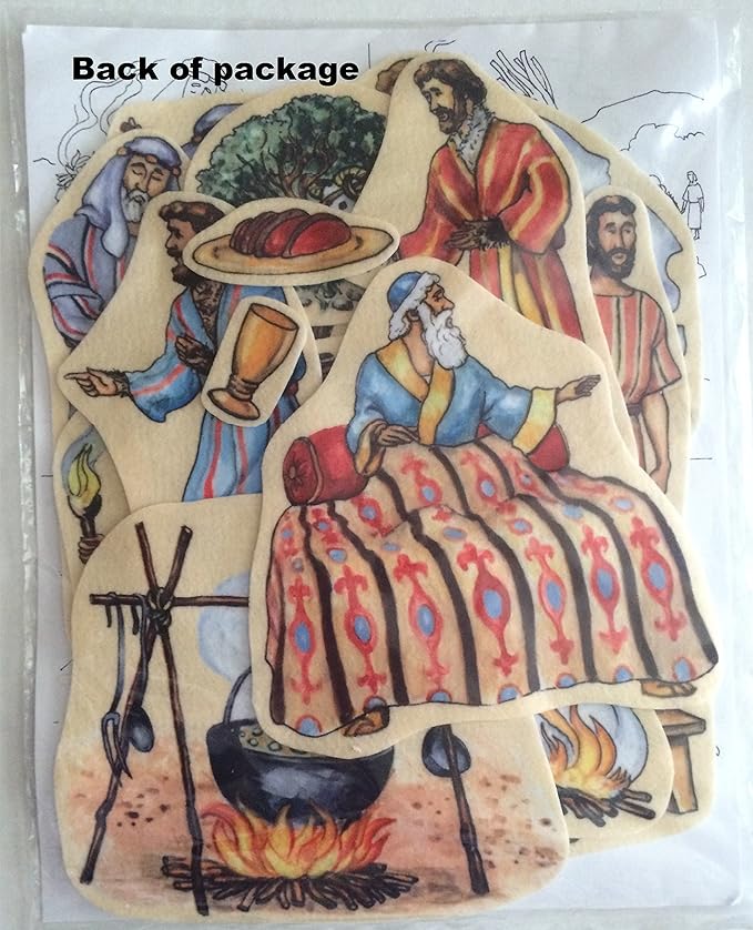 9 Old Testament Bible Stories Felt Flannel Board Story Abraham Daniel David Job Jonah Joseph Moses Noah Ruth & Esther