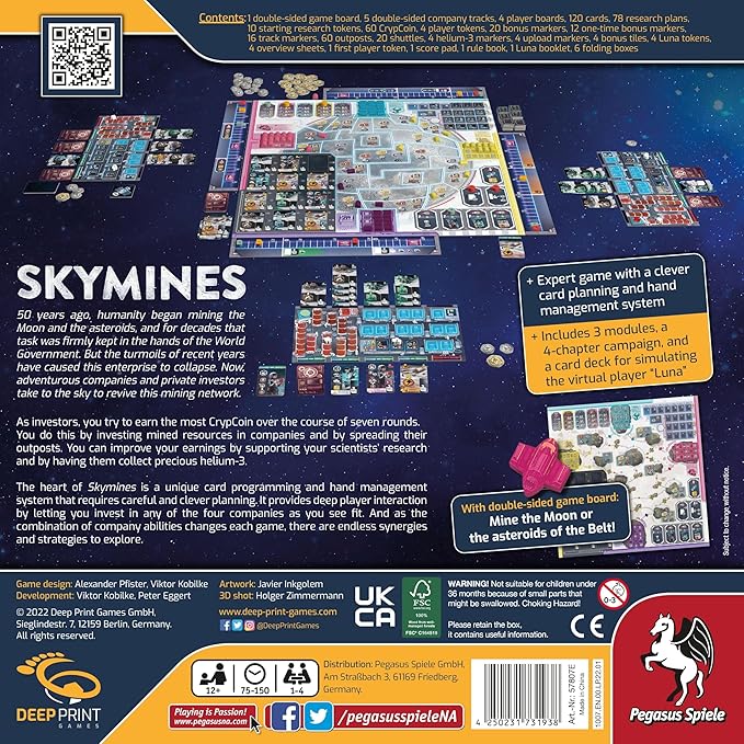 Skymines - Investing Game - Game for Game Night - 1 to 4 Plyers - 75 to 150 Minutes of Gameplay, Blue