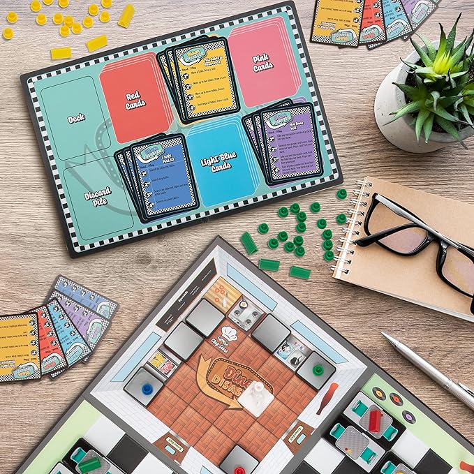 Diner Disaster – Hilarious Strategy Board Game for Families & Friends | Restaurant Owner vs. Health Inspector Party Game | Ages 8+ | 2–4 Players