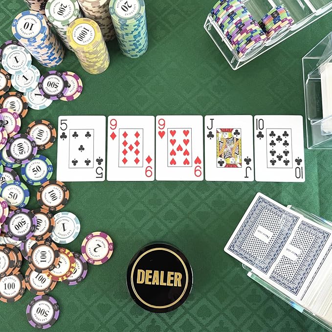 Speed Cloth Poker Table Fabric - 108X60 Inch Section of Casino Card Game Table Felt Top Cover Accessories - Green