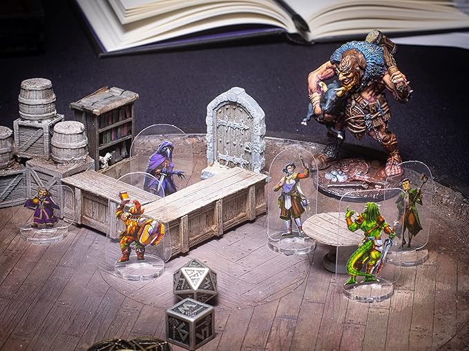 Arcknight Flat Plastic Miniatures: Pirates; 62 Unique High Seas-Themed Minis for DND 5e and Pathfinder; Affordable, Skinny Figurines for Dungeons and Dragons and Other Tabletop RPG Games