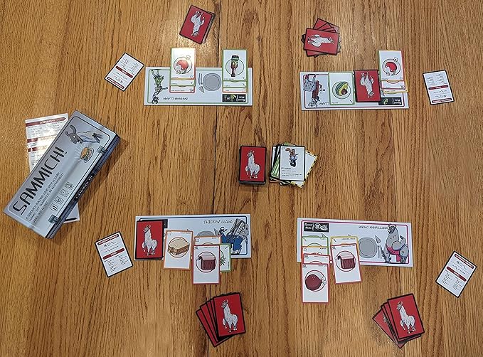 Sammich| A Llama Feeding Card Game for The Whole Family, Brown