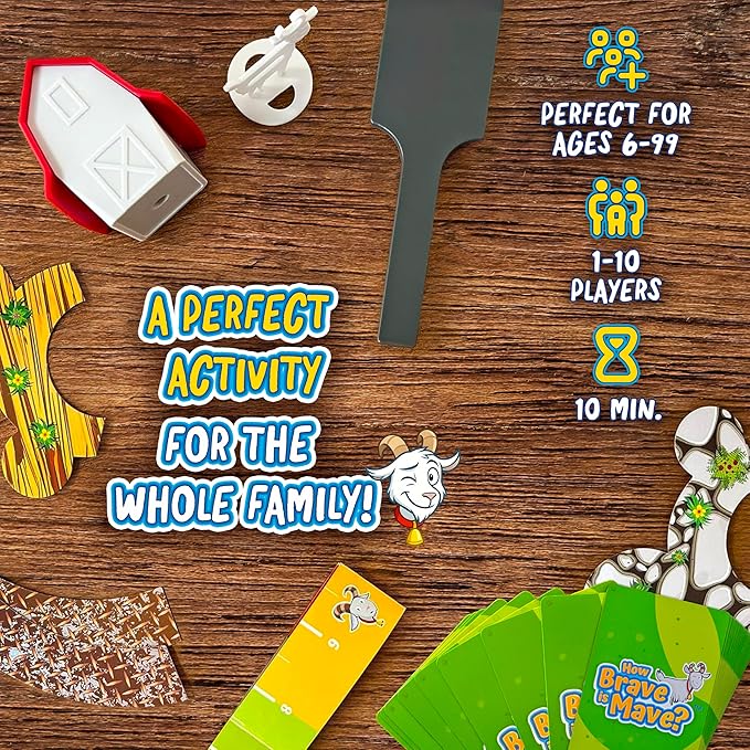 How Brave is Mave? - Never seen Before - Build Off The Edge of a Table - Laugh, Stack, and Topple - Competitive Game for Kids and Adults - Exciting Family Night Board Game