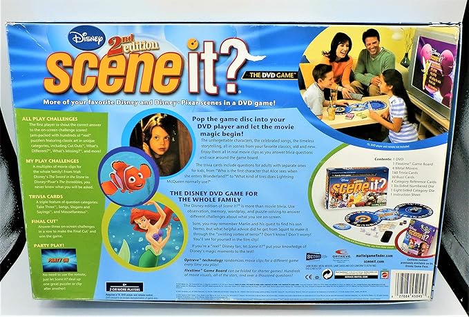 Mattel Scene It? DVD Game - Disney 2nd Edition