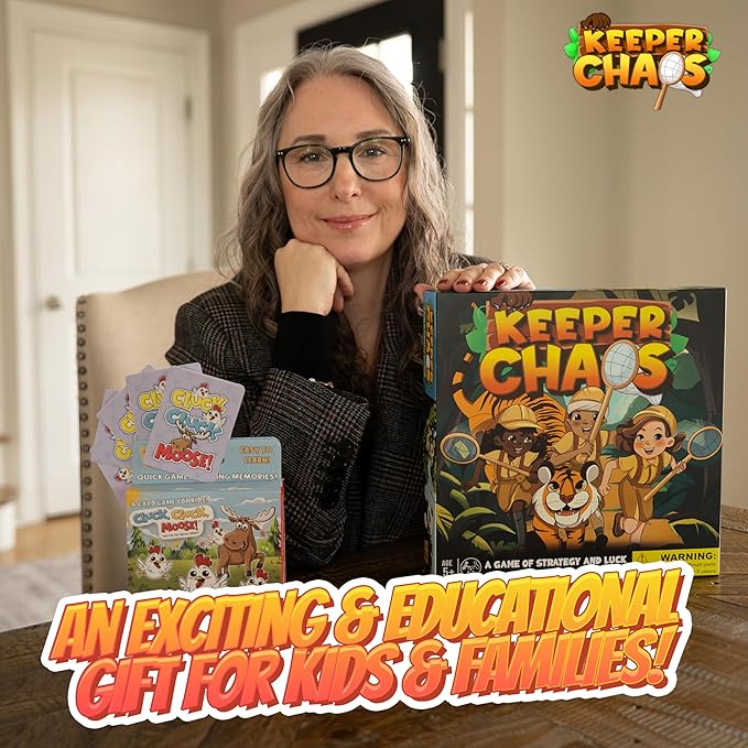 A Zoo-Themed Adventure & Strategy Board Game for Kids, Adults, & Family Game Night, Zoo Gift for Pre-Readers & Kids Ages 5+, Fun Family Board Games for 2-5 Players