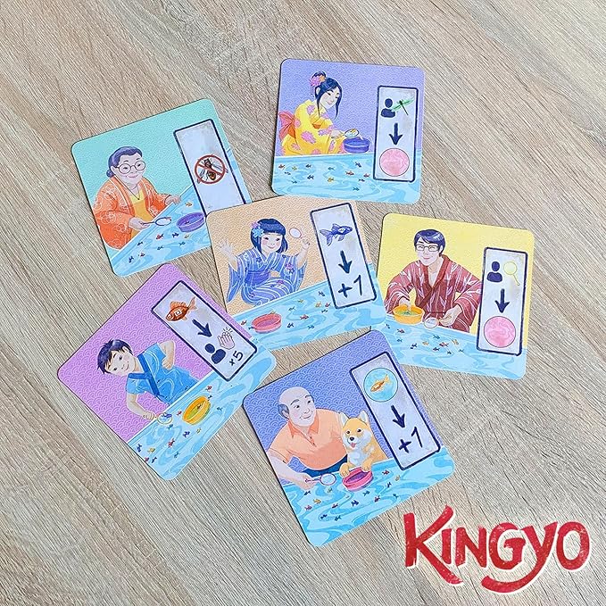 Jyde Kingyo Card Game | Japanese Goldfish Matching Game | Fast-Paced Action and Dexterity Game | Fun Family Game for Kids and Adults | Ages 7+ | 2-6 Players | Average Playtime 10 Minutes | Made