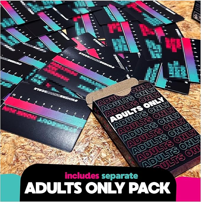 Spin Master Games, Where on The Scale, A Party Game of Extremes, for Friendsgiving, Bachelorette Parties, College, Birthdays, Happy Hour & More, 2 & Up Players, for Ages 18 & Up