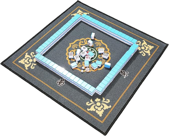 Mose Cafolo Professional Chinese Mahjong Game Set 146 Numbered Large Size Tiles with Carrying Travel Case, Complete Mahjong Tiles Set (Majiang, Mah-Jongg, Ma Jong)