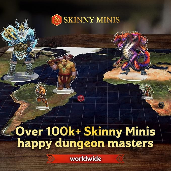 Spell Effects Gift Collection D&D Miniatures for Dungeon Masters - 2D D&D Compatible Miniatures - Durable Acrylic DND Minis - Double-Sided D&D Figures- Fantasy RPG Accessories & DND Gifts