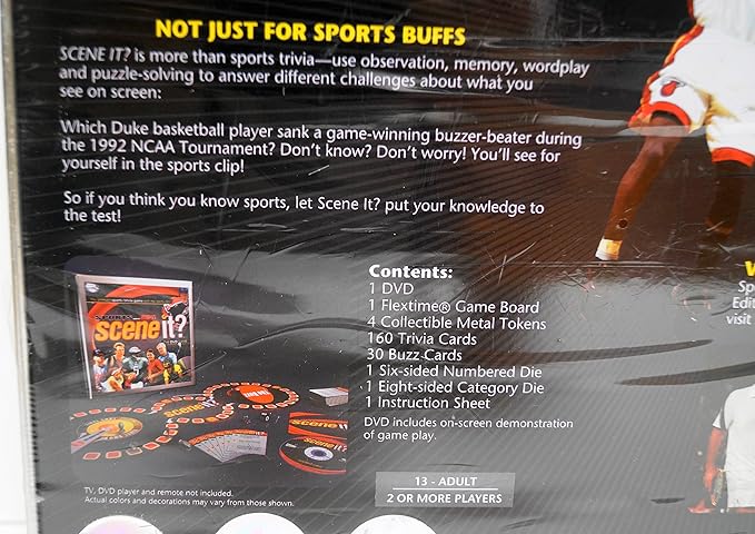 Scene It? Sports Powered By ESPN DVD Game Tin