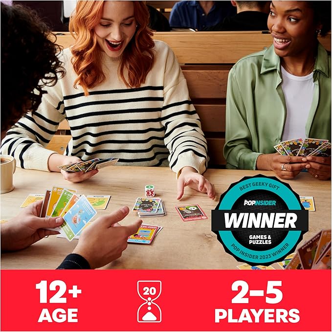 Spin Master Games, Dumb Ways to Die, The Viral Meme Card Game from YouTube and TikTok, Survival Strategy Fun, 2-5 Players, for Ages 12 & Up