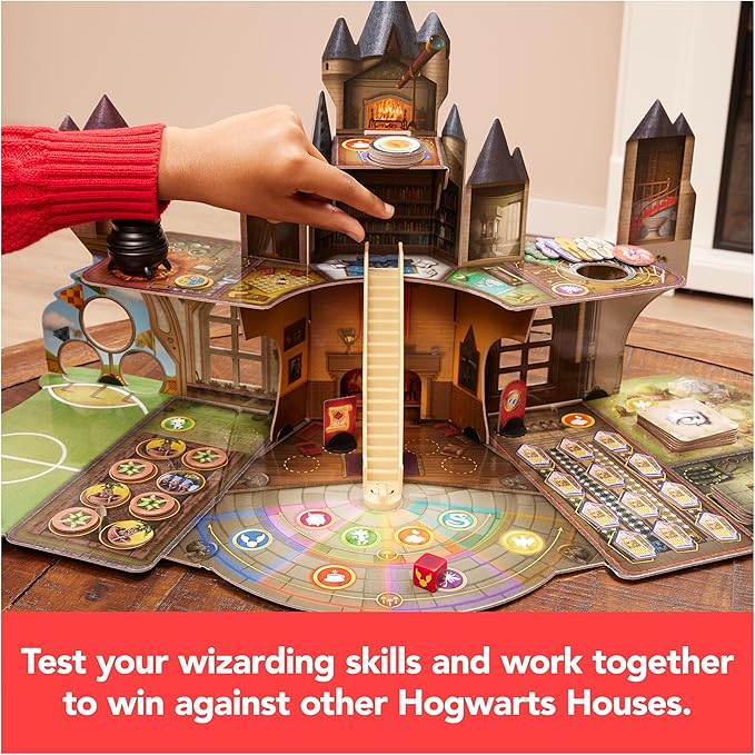 Wizarding World Hogwarts Magical Mayhem 3D Board Game | Harry Potter Game for Families, Adults, & Kids Ages 8 and up