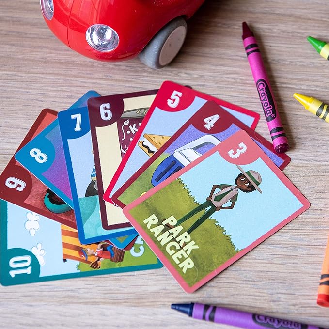 by Little Likes Kids - Camping Outdoors Go Fish! Card Game - Classic Family Game for Kids Toddlers Preschool - Diverse, Multicultural Matching Pairs Game