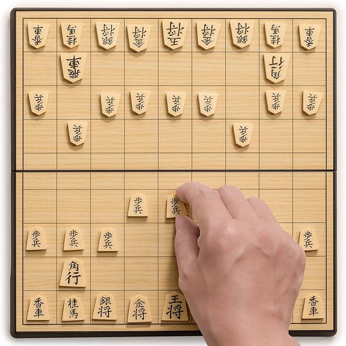 Yellow Mountain Imports Shogi Japanese Chess Magnetic Travel Game Set - 9.6-Inch