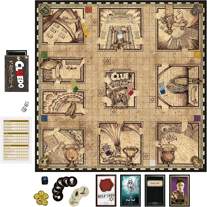 Hasbro Gaming Clue: Wizarding World Harry Potter Edition Board Game | Family Games for Kids, Teens, and Adults | Mystery Games | Ages 8 and Up | 3 to 5 Players