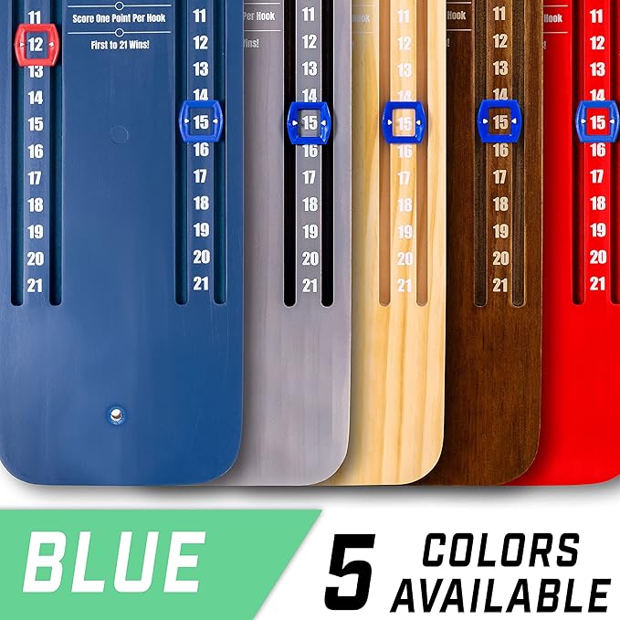 GoSports Hook 21 Ceiling Mount Ring Swing Game - Choose Your Color - Play Indoors or Outdoors
