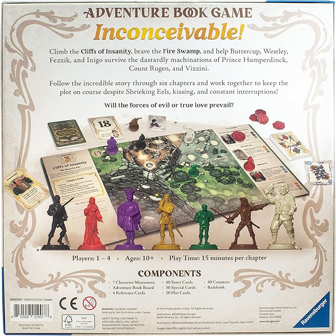 Ravensburger Princess Bride Adventure Book Game | Interactive and Engaging Gameplay for Fans of The Movie | for Ages 10 & Up
