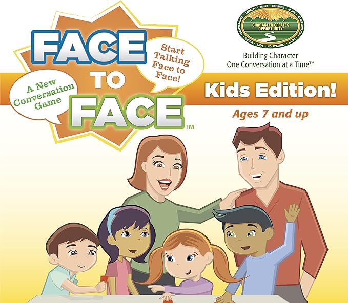 Face to Face Card Game (Kids Edition) – Open Communication and Character Development, Ages 7 and Up
