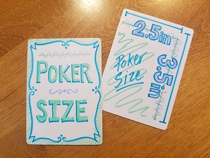 Apostrophe Games Blank Cards - Poker Size Uncoated (2.5" x 3.5"), 180 Flash & Board Game Cards
