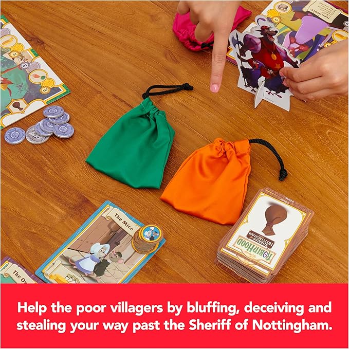 Disney Robin Hood Sheriff of Nottingham Game, Family Board Games, Disney Gifts, Board Games for Family Night, for Adults & Kids Ages 10 and up
