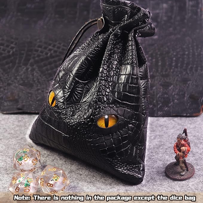 Byhoo 145 PCS Metal DND Coins & Leather Bag, Contains 60 Gold Coins, 40 Sliver Coins, 40 Copper Coins and 5 Platinum Coins, Tokens with Glow in The Night Eyes Bag for RPG Tablelap Games