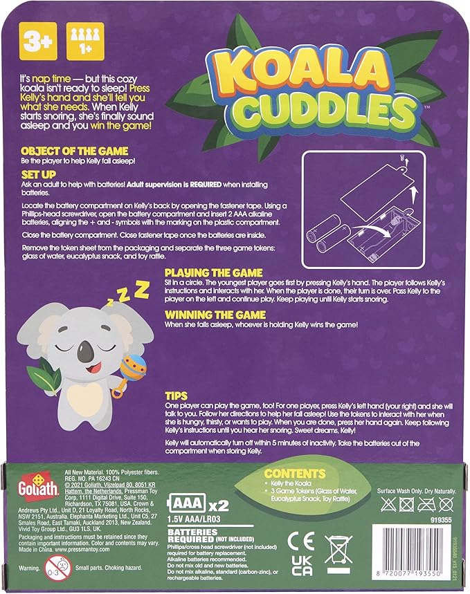 Goliath Koala Cuddles - Take Care of The Talking and Singing Koala to Get Her to Sleep Game,Multicolor