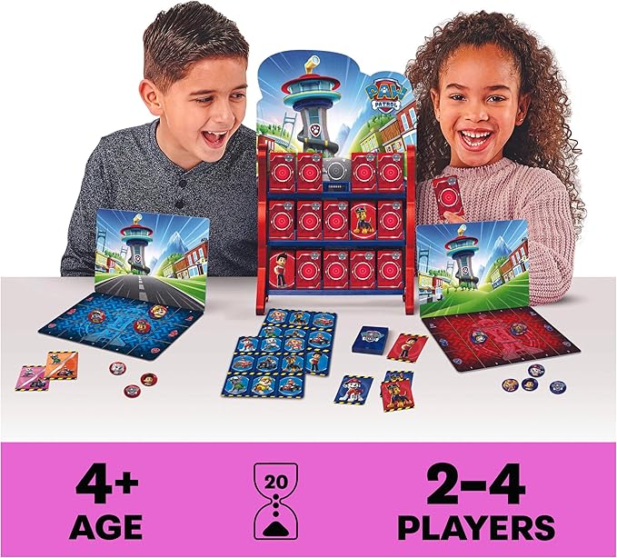 Spin Master Games PAW Patrol, Games HQ Board Games for Kids Checkers Tic Tac Toe Memory Match Bingo Go Fish Card Games PAW Patrol Toys, for Preschoolers Ages 4 and up
