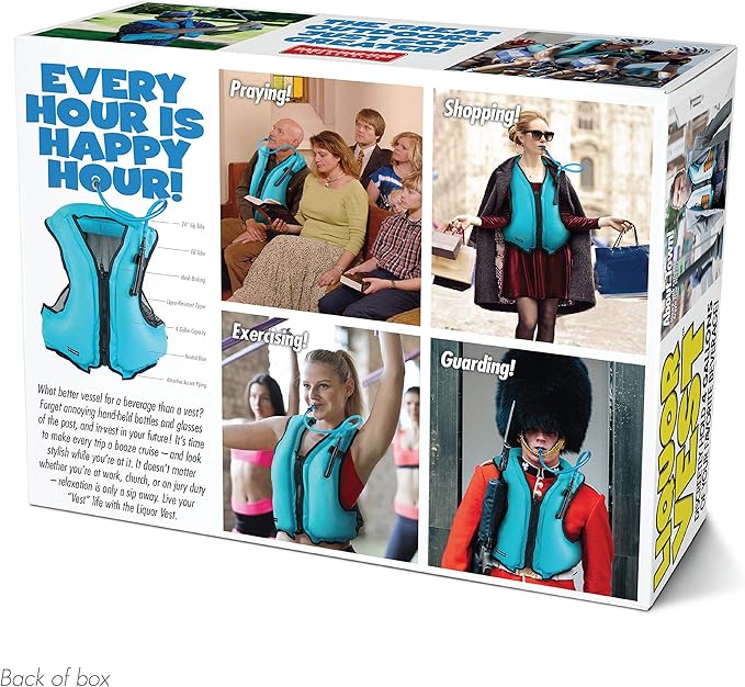 Prank Pack, Liquor Vest Prank Gift Box, Wrap Your Real Present in a Funny Authentic Prank-O Gag Present Box | Novelty Gifting Box for Pranksters