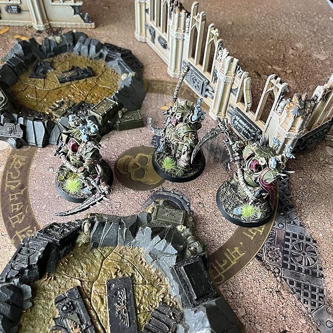 Jucoci Objective Point Markers 6PCS Set Objective Marker Compatible with WH40k Wargame (Miniature Not Included)