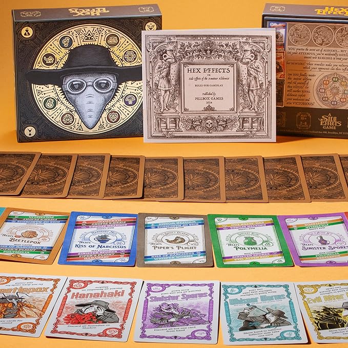 Pillbox Games Hex Effects: a Fast-paced Card Game with Potions and Disasters, 2-8 Players, 10-30 Min Play