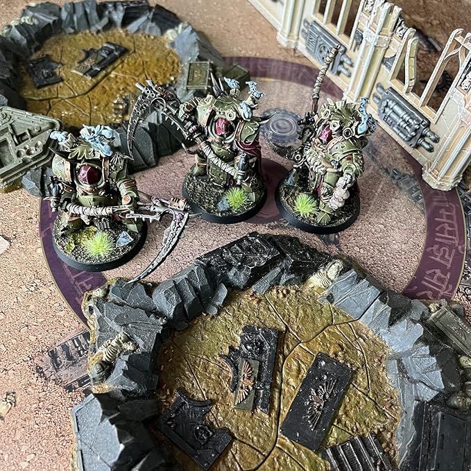 Jucoci Objective Point Markers 6PCS Set Objective Marker Compatible with WH40k Wargame (Miniature Not Included), Red