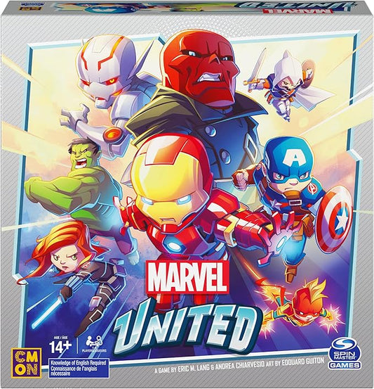 Marvel United, Award-Winning Superhero Cooperative Multiplayer Strategy Card Game Captain America Hulk, for Adults, Families and Kids Ages 14 and up